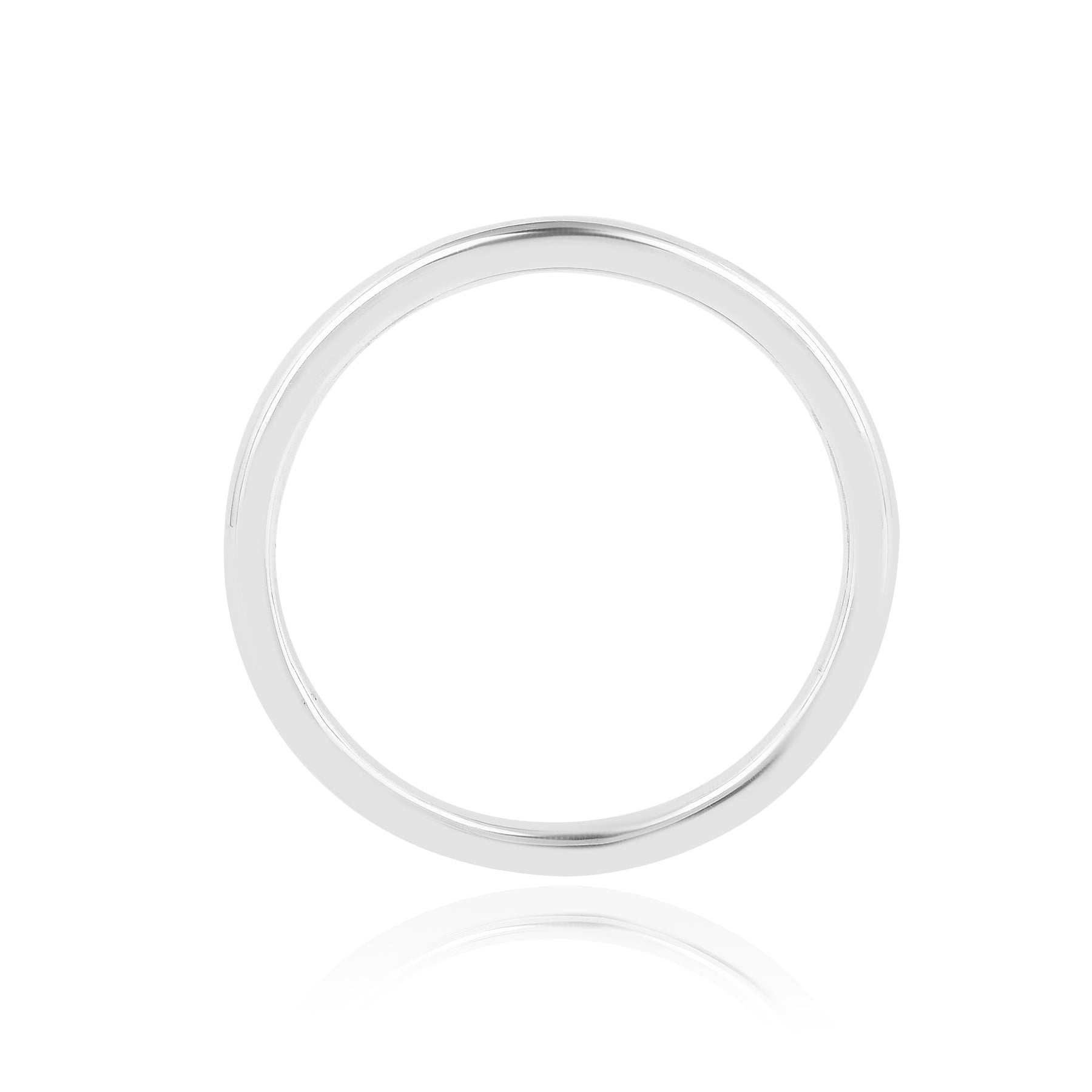 925 Sterling Silver Round Band Ring Gift for Him-1