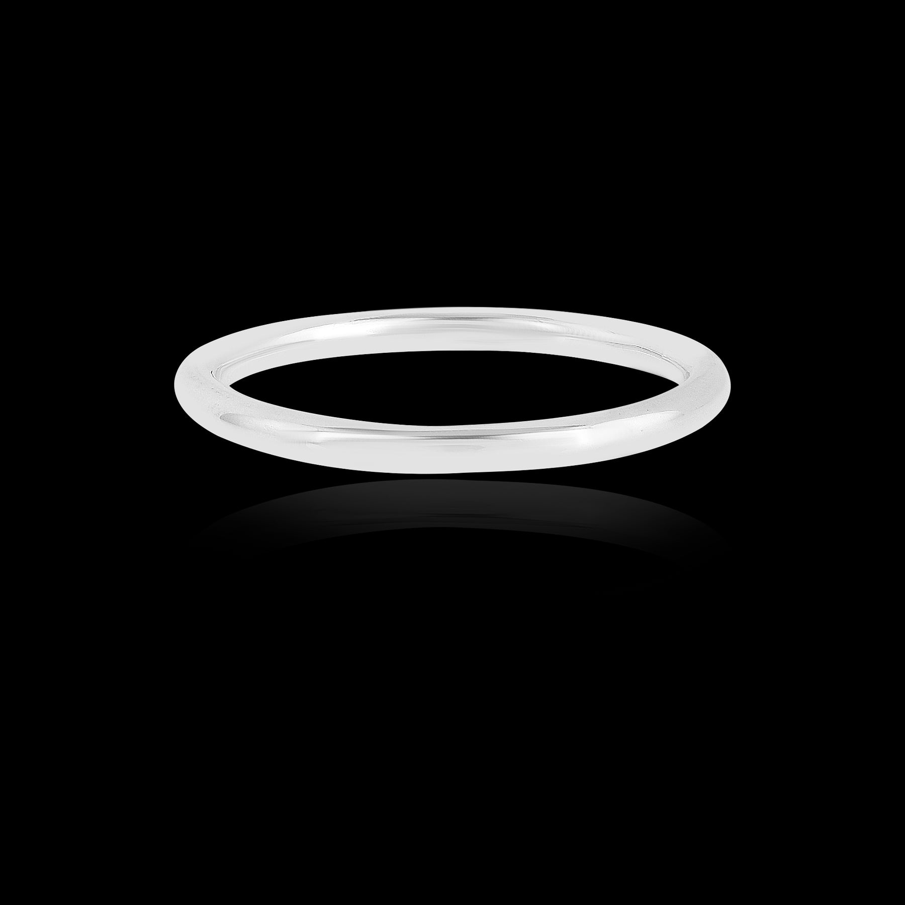 925 Sterling Silver Round Band Ring Gift for Him-1