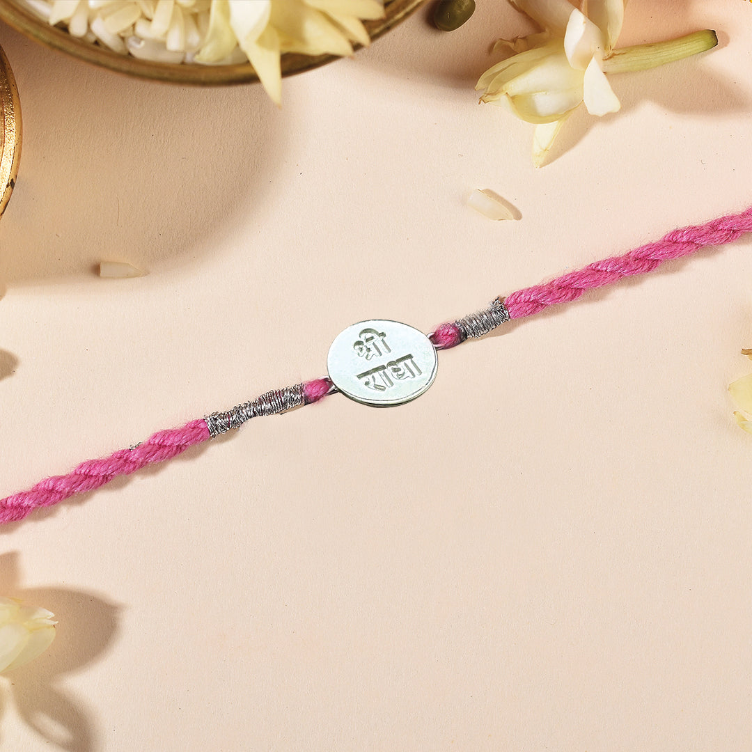 925 Sterling Silver Traditional Shree Radha Silver Rakhi