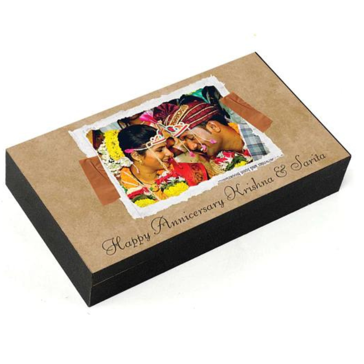 Best Wedding Anniversary Personalised Photo Chocolate