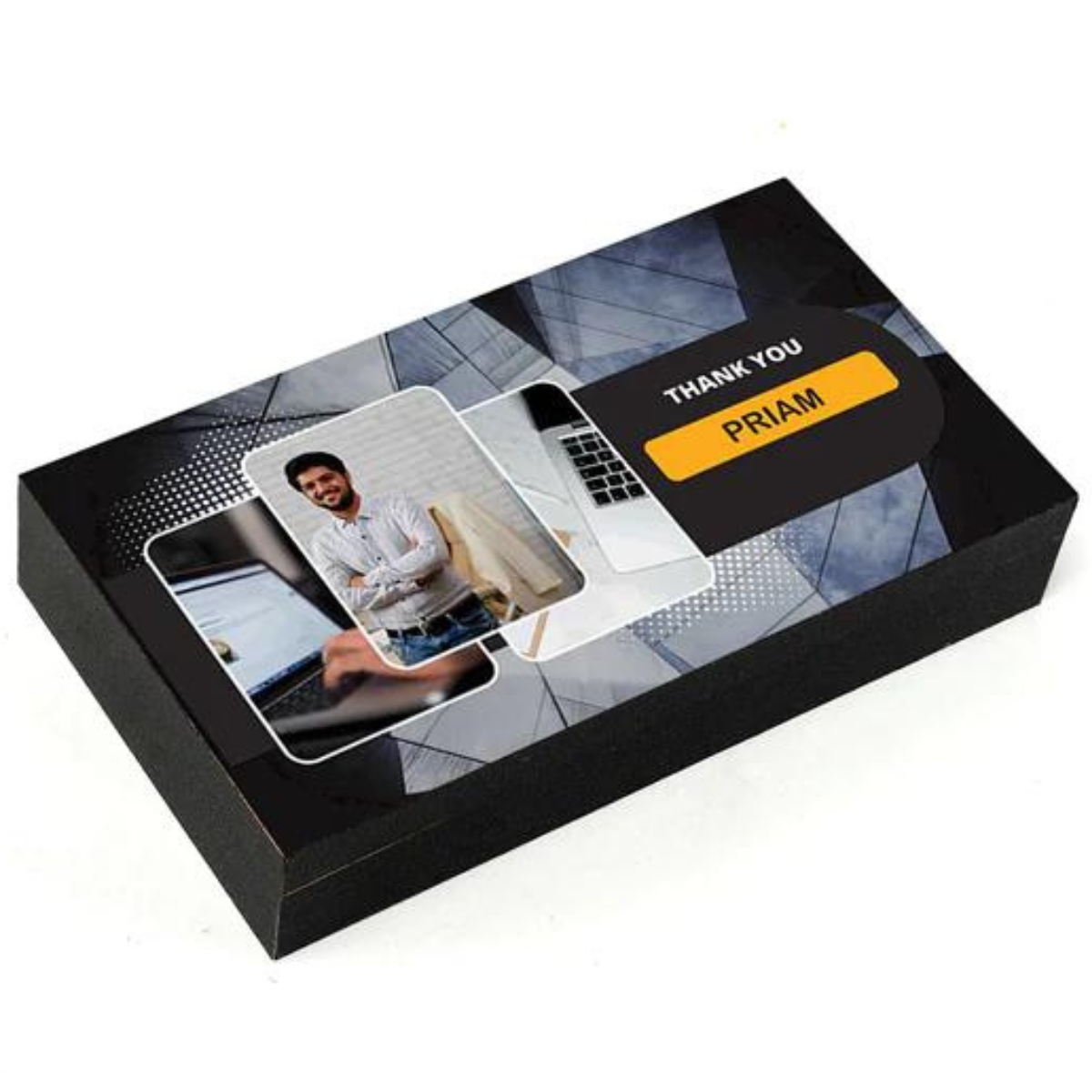 Premium Thank you Personalised Photo Chocolate