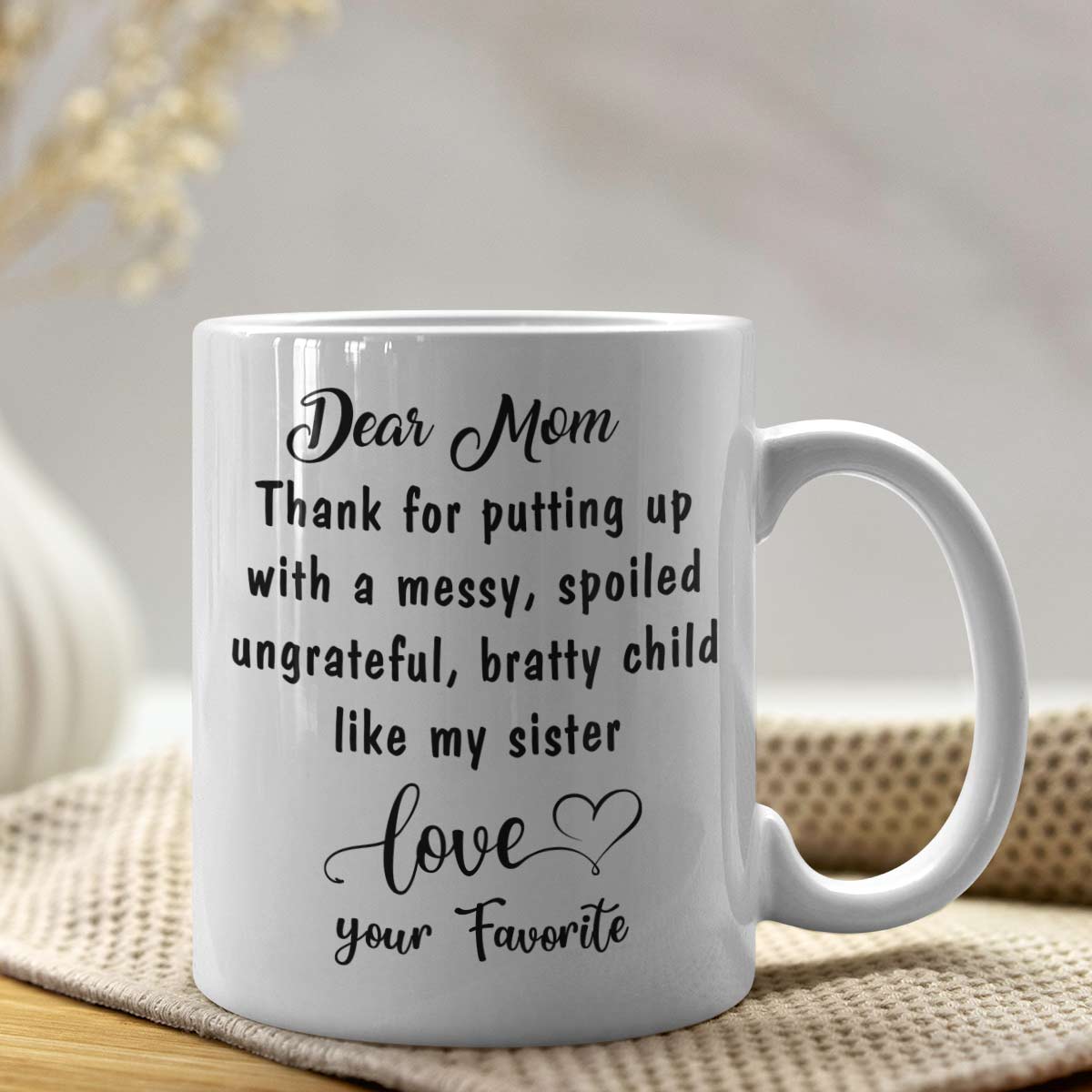 Personalised Dear Mom Love Quoted Coffee Mug Gift For Mother's Day 6