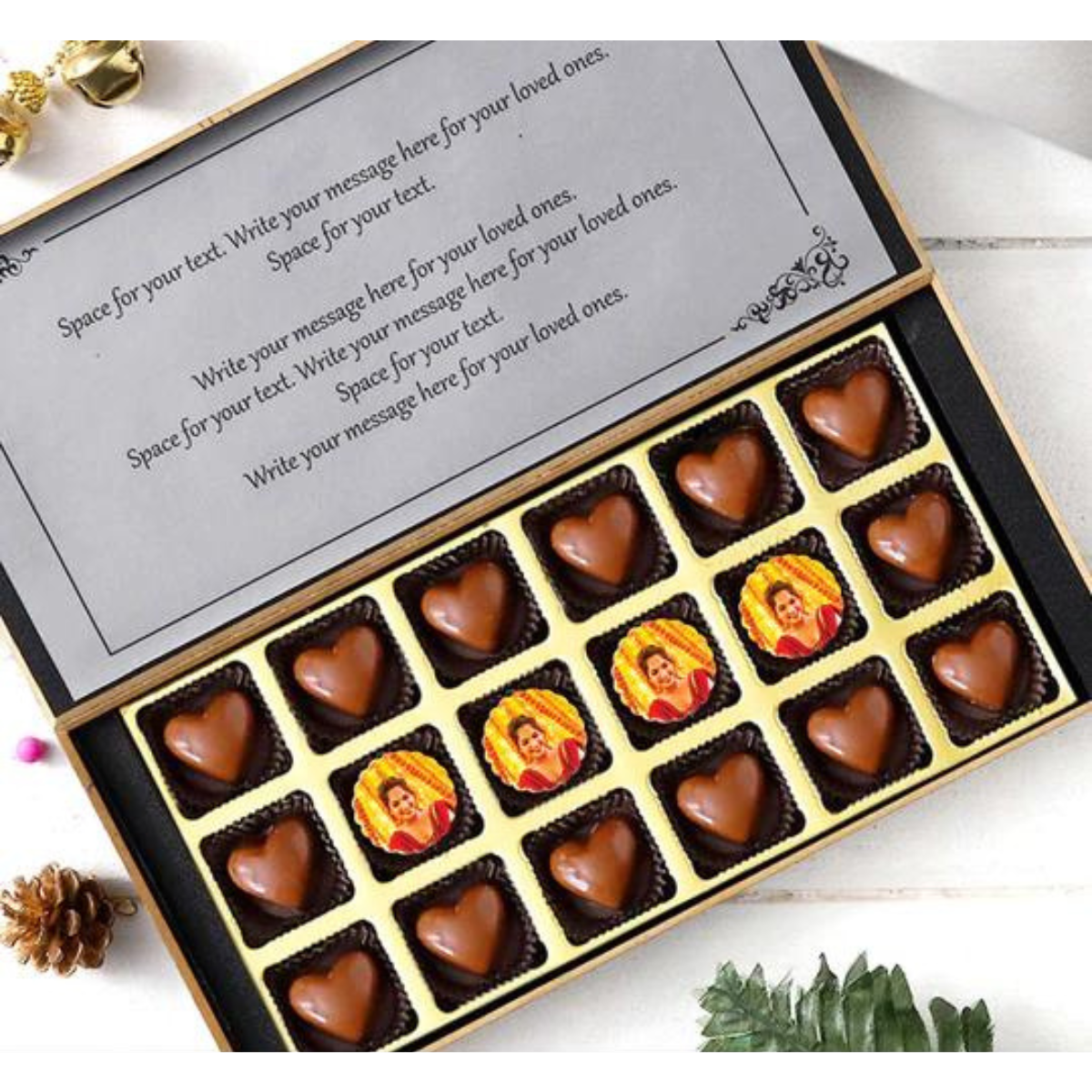 Propose Day Gift With Personalised Photo Chocolate