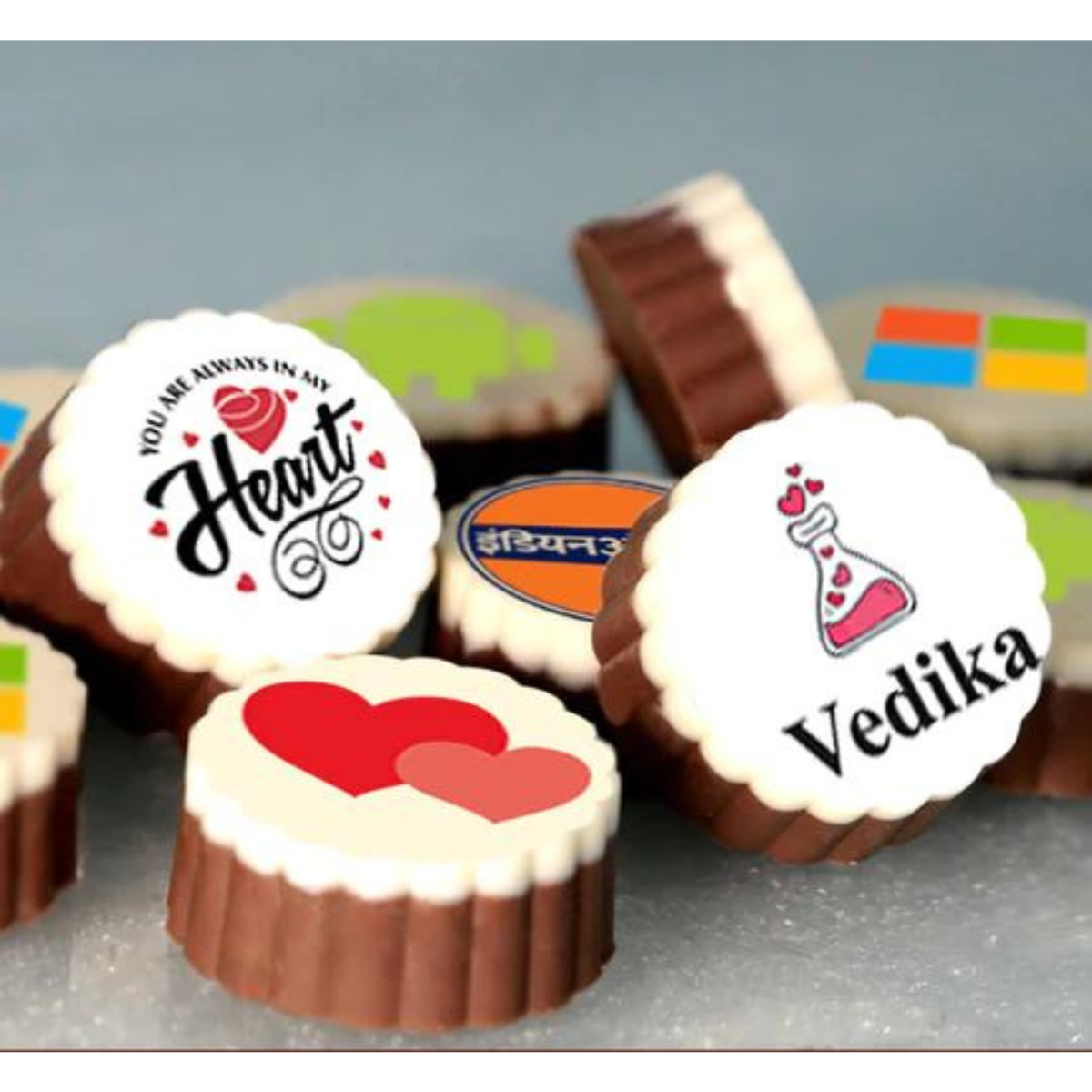 Be My Rose Valentine Personalised Photo Chocolate