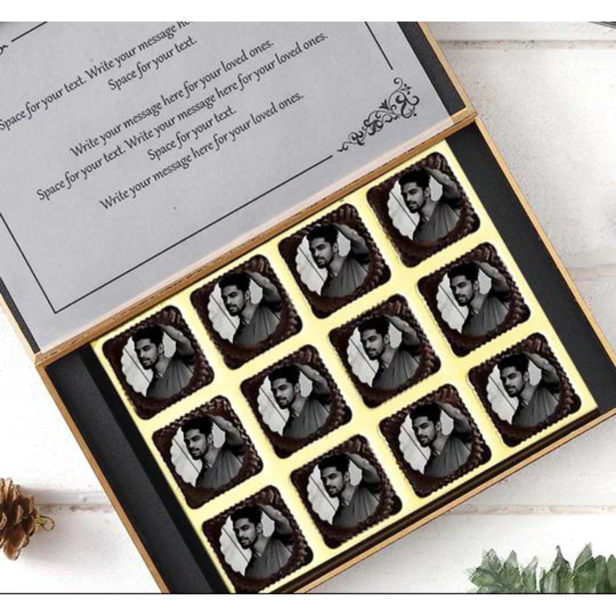 Congratulations Personalised Photo Chocolate