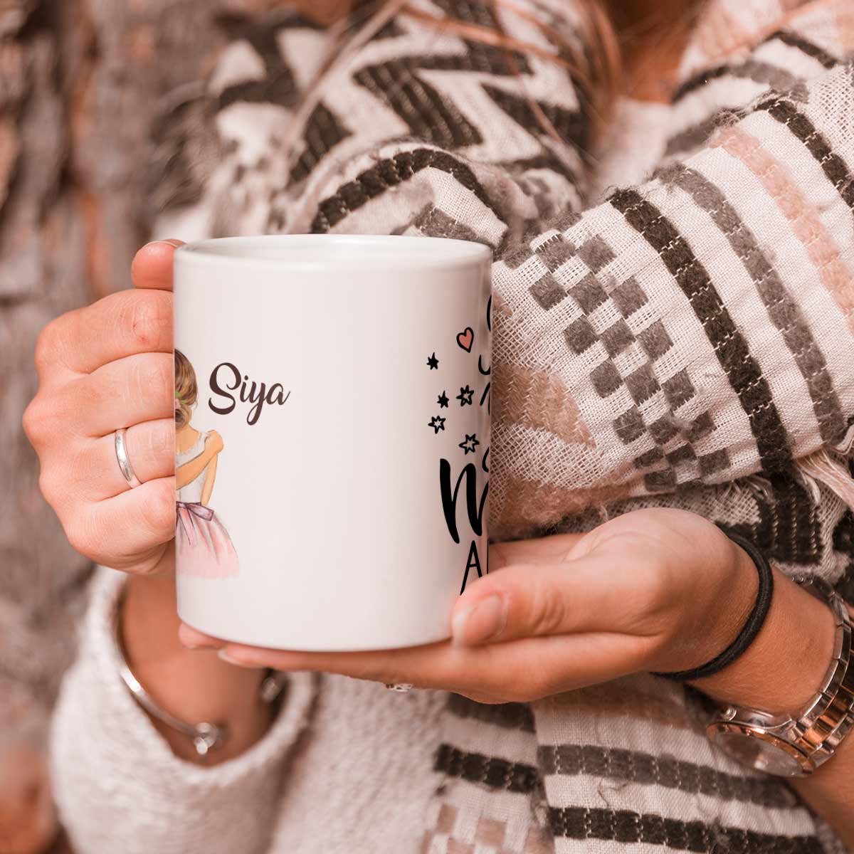 Personalized Love You To The Moon And Back Coffee Mug Gift For Mom 2