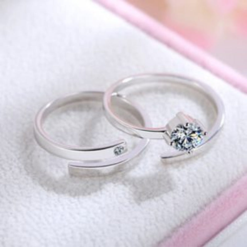 Couples Sterling Silver Finger Ring-1