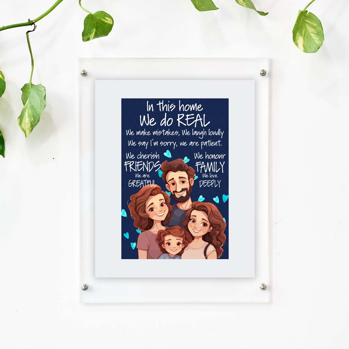 In this home We do Real Wooden Poster Frame for Family