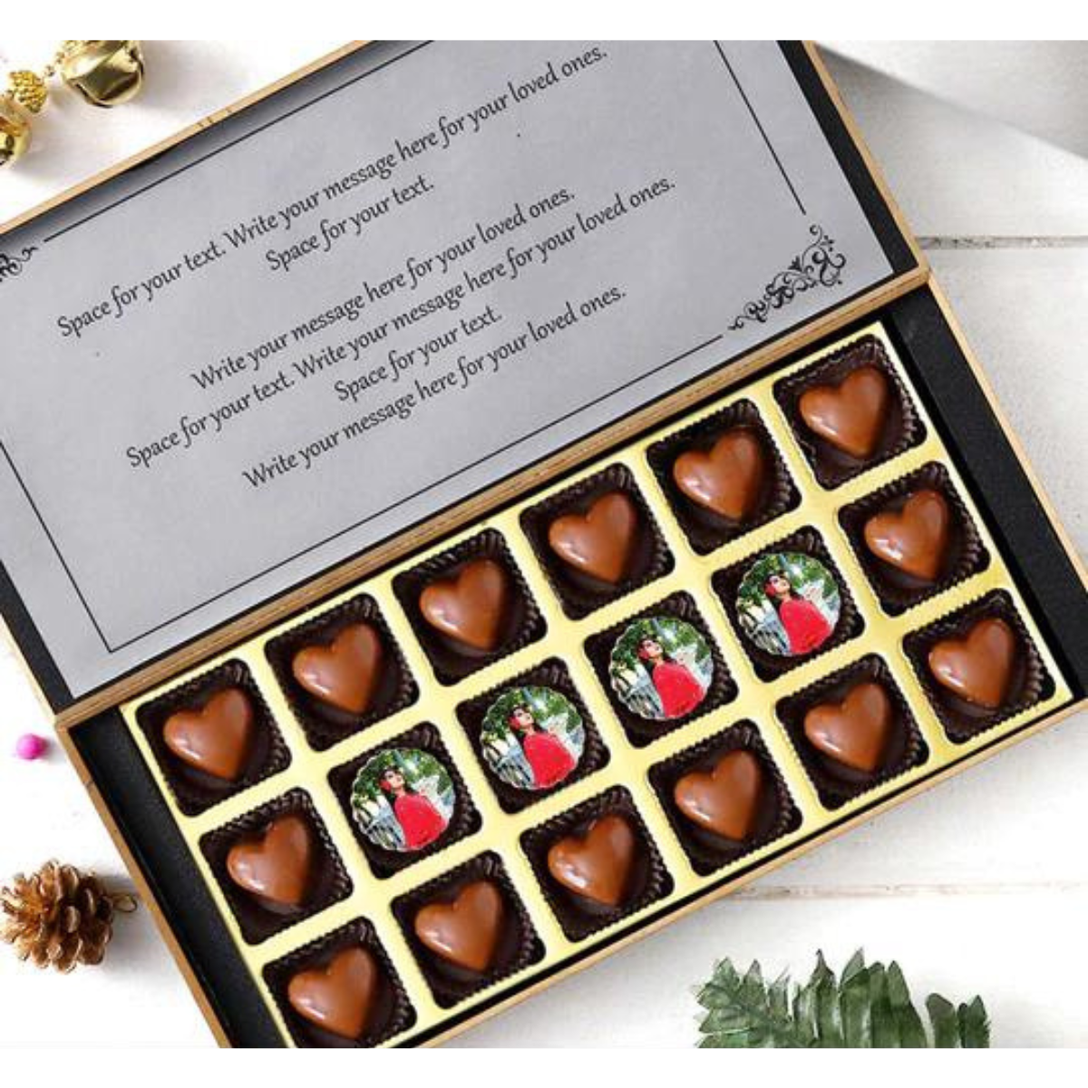Teddy Day Personalised Photo Chocolate