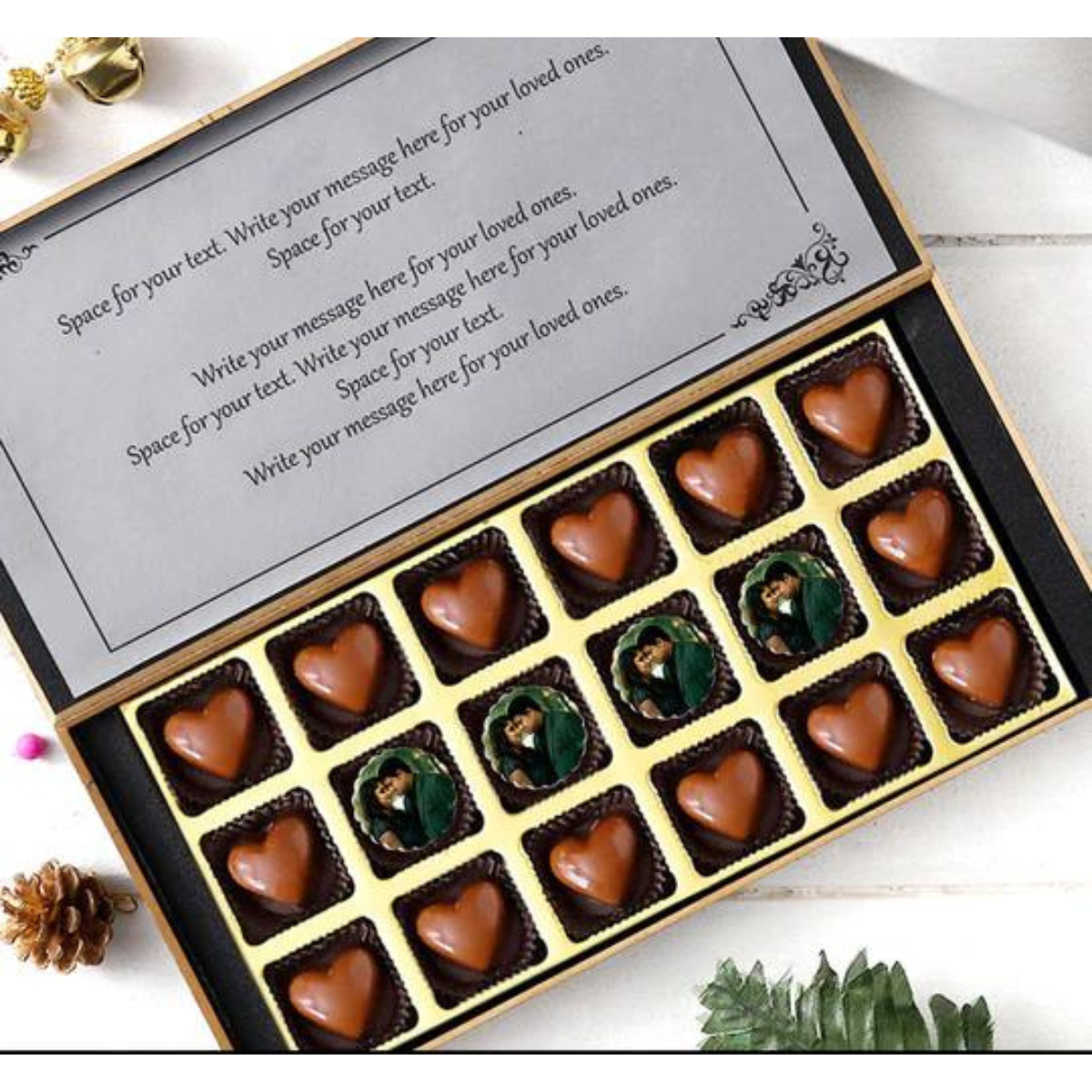 Heart Shape Personalised Photo for Chocolate Day