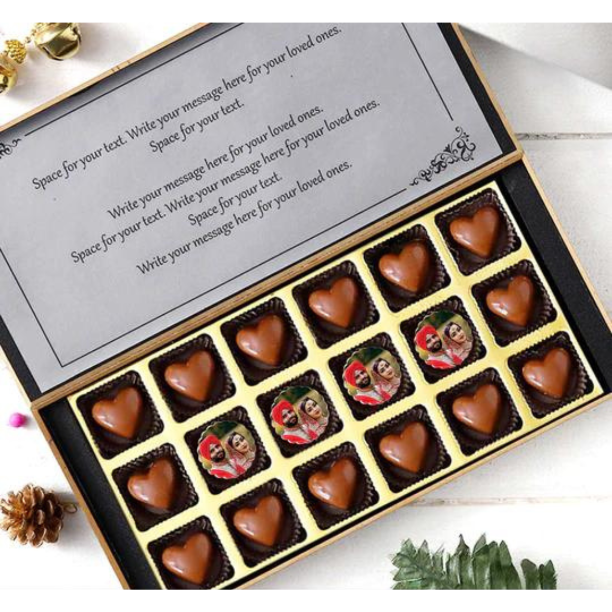 Hug Day Personalised Photo Chocolate