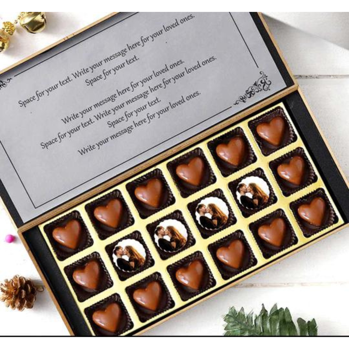 Kiss Day Personalized Photo Chocolate