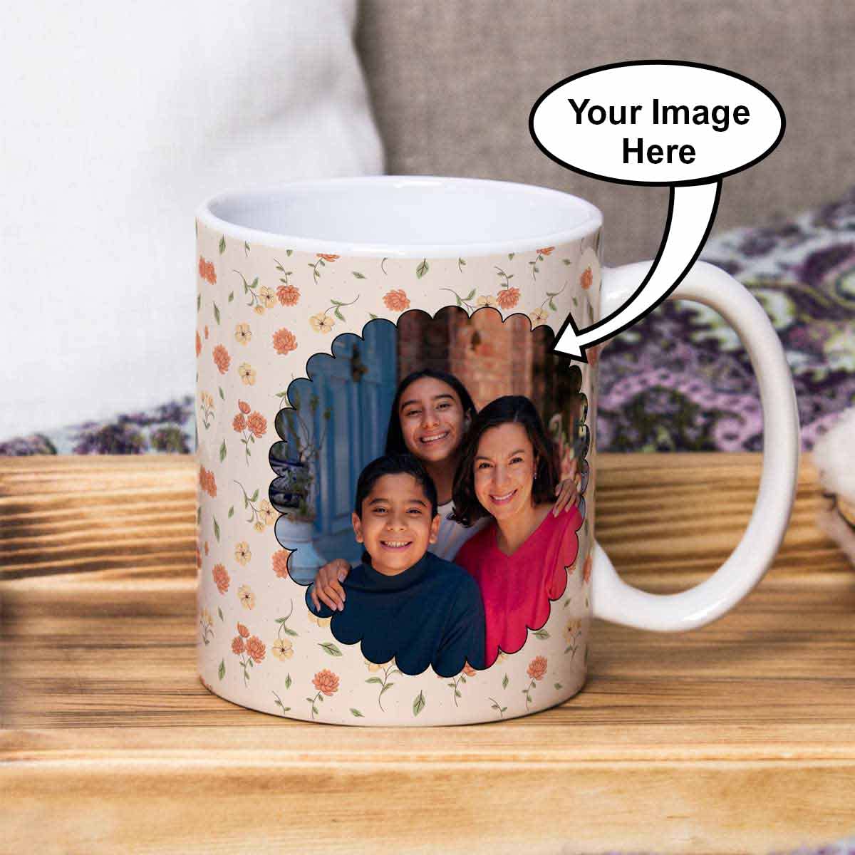 Personalized Photo Ceramic Coffee Mug For Mom