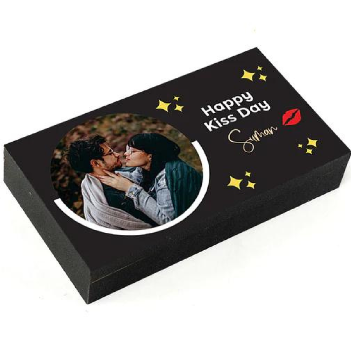 Choose The Best Kiss Day Personalised Photo Chocolate