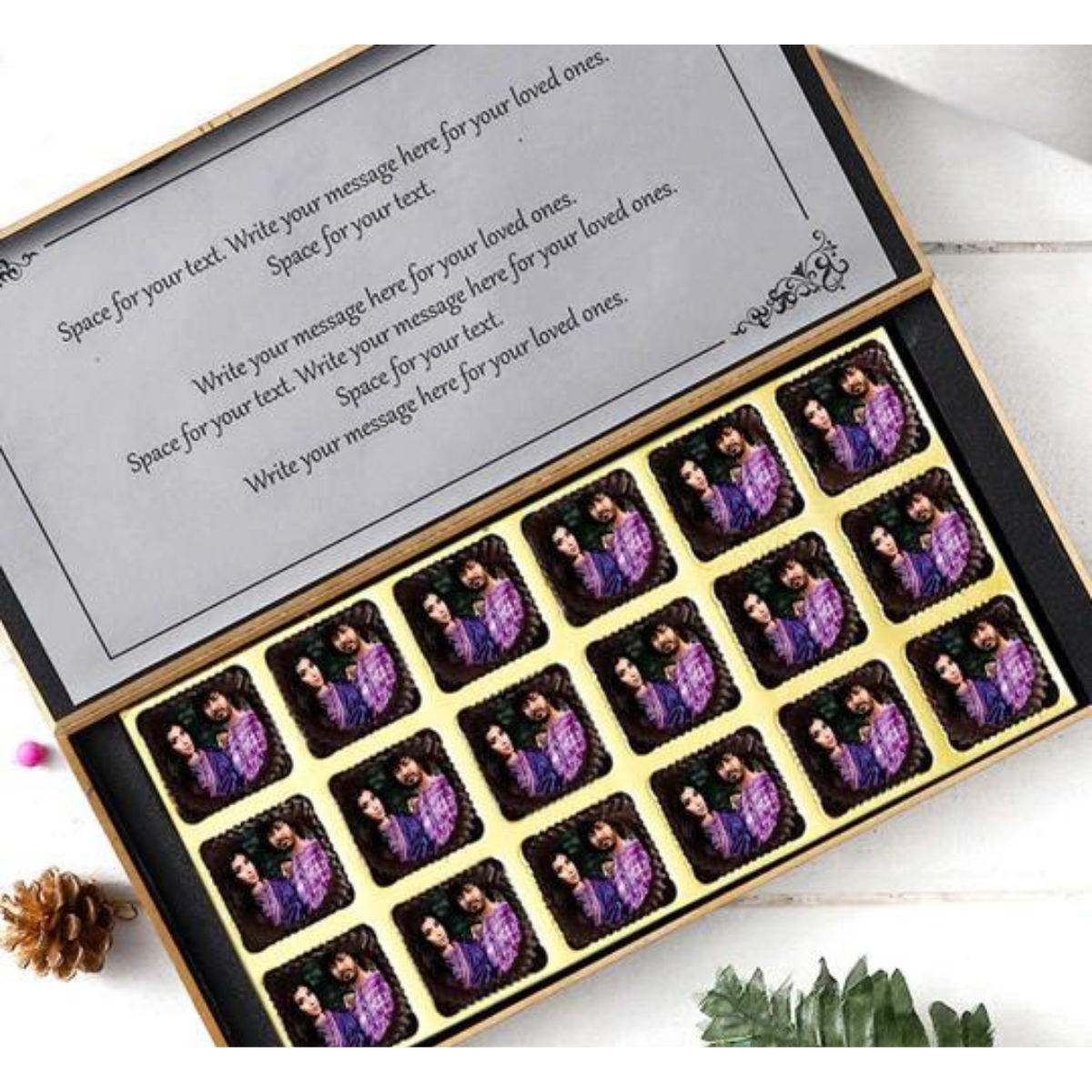 Anniversary Personalised Photo Chocolate
