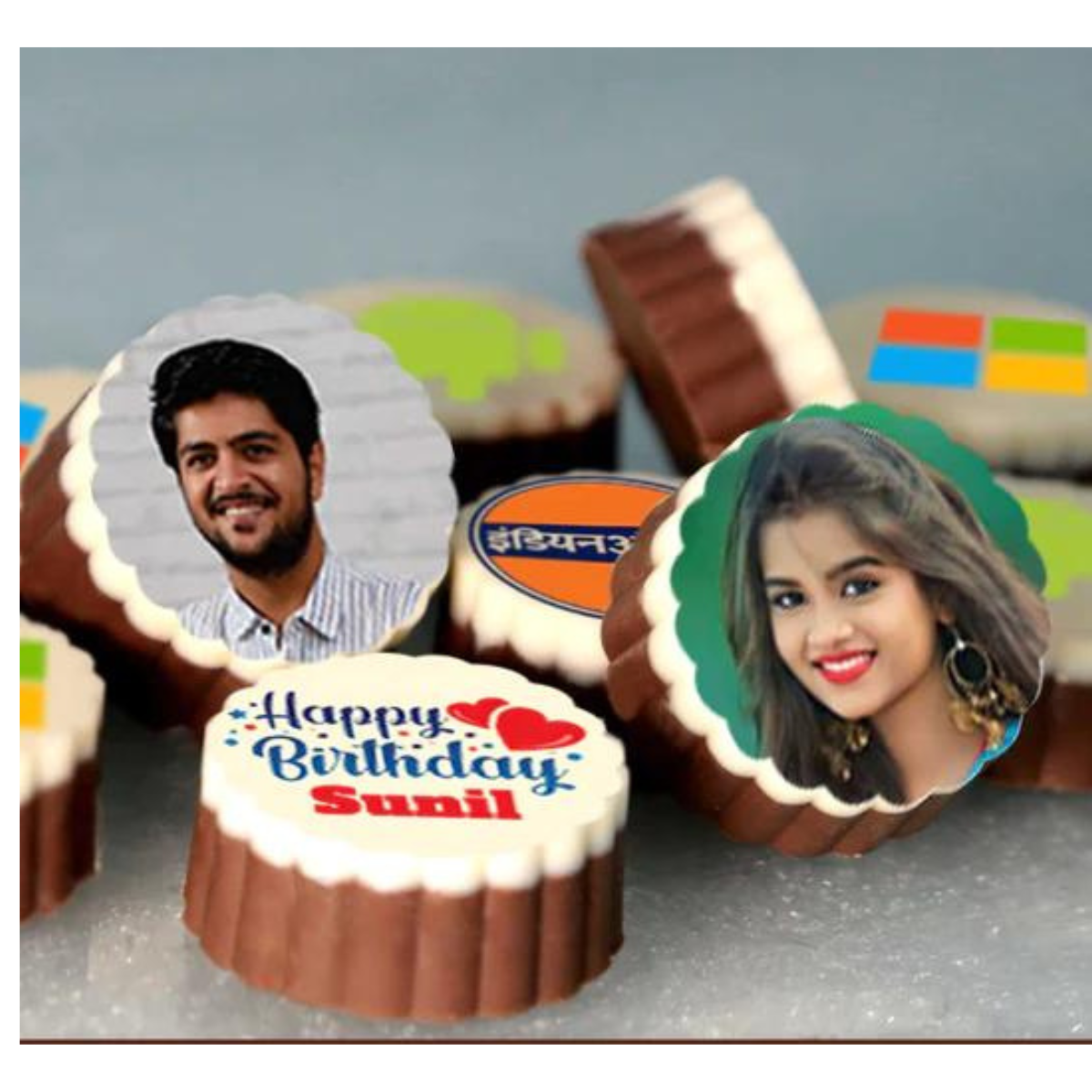 Premium Thank you Personalised Photo Chocolate