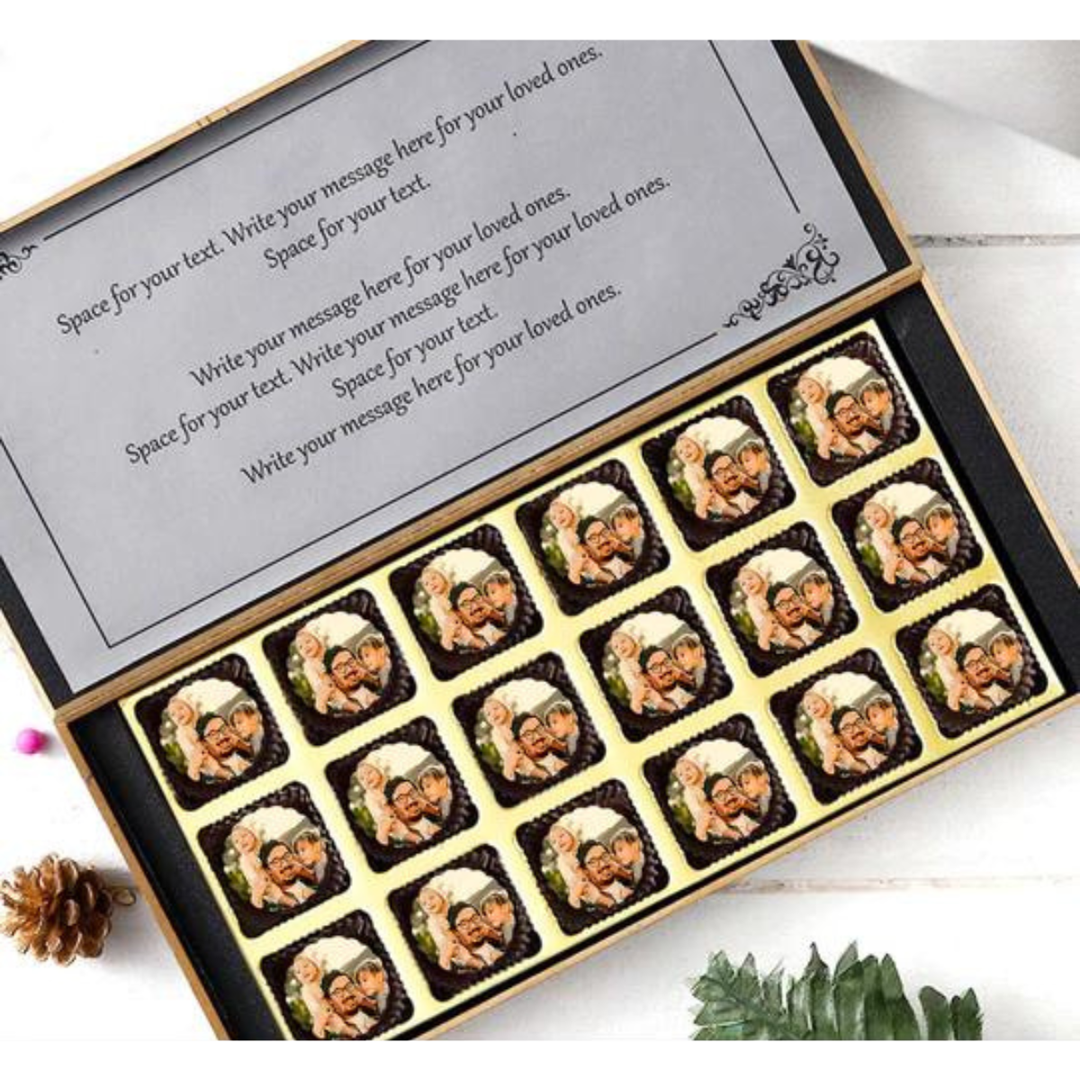 Customized I Love My Dad Photo Chocolates Gift For Father's Day 4