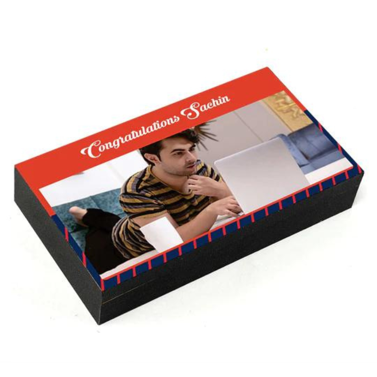 Premium Congratulations Personalised Photo Chocolate