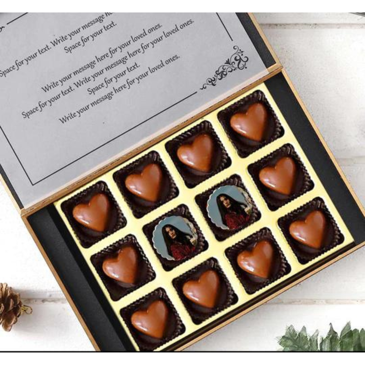 Teddy Day Personalised Photo Chocolate