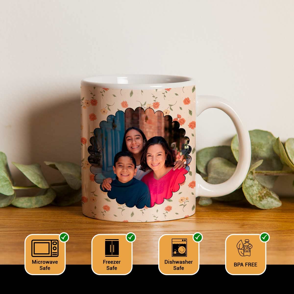 Personalized Photo Ceramic Coffee Mug For Mom