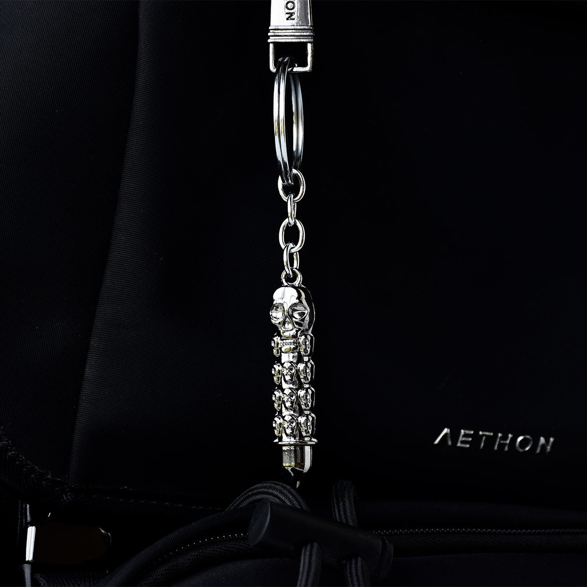 Bullet Skull Keychain for Men – Biker & Rider Edition