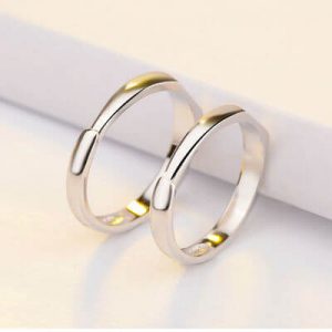 Couples Promise Sterling silver Rings Sets-1