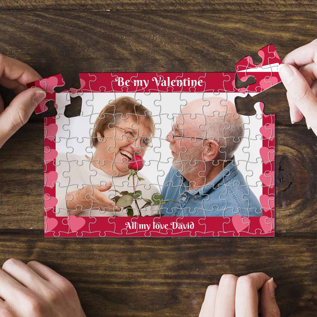 Personalised Valentine Jigsaw Keepsake
