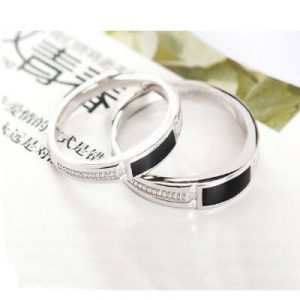 Saroski Sterling Silver Couple Rings