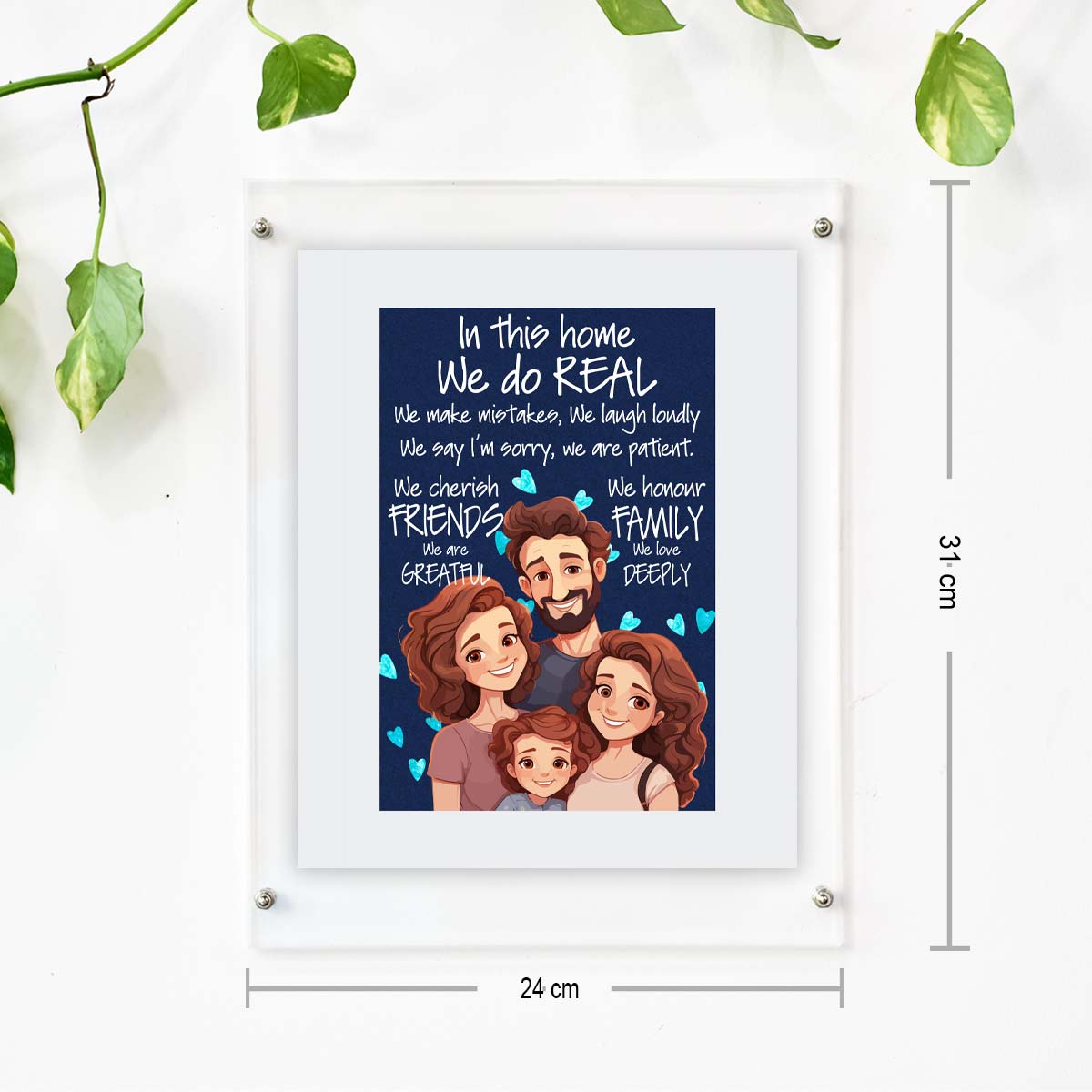 In this home We do Real Wooden Poster Frame for Family