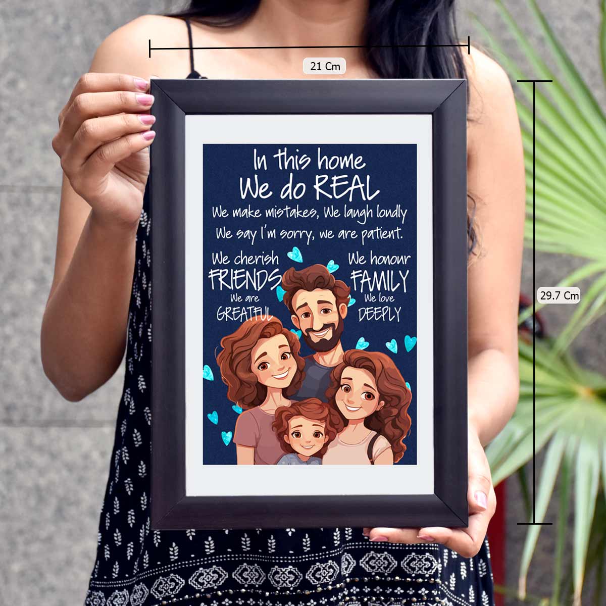 In this home We do Real Wooden Poster Frame for Family