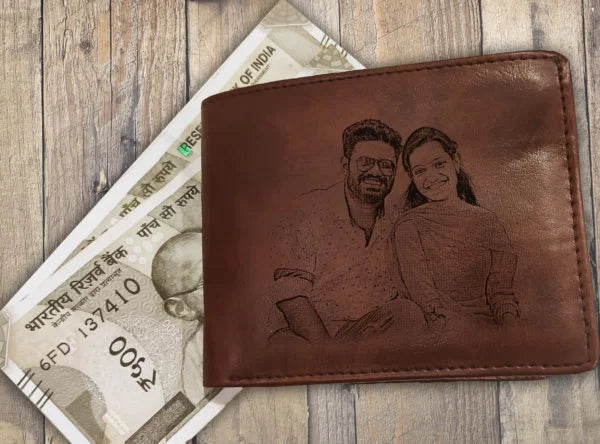 Rakshabandhan Combo of Personalized Wallet and Gold Plated OM Rakhi-6