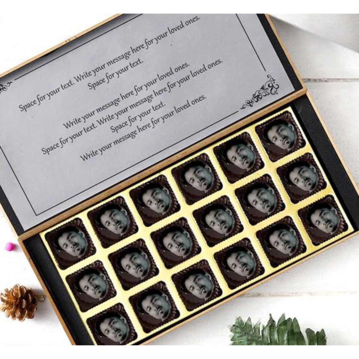 Wedding Anniversary Online Personalised Photo Chocolate