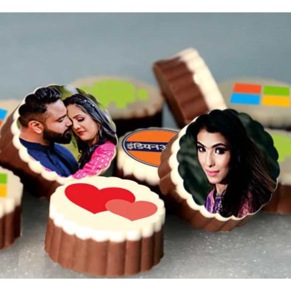 Personalized Propose Day chocolate gift with photo/name printed
