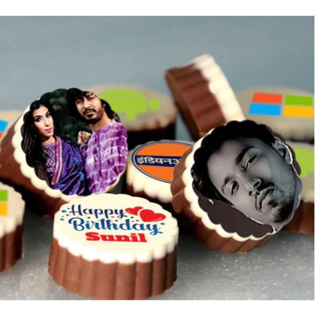 Anniversary Personalised Photo Chocolate