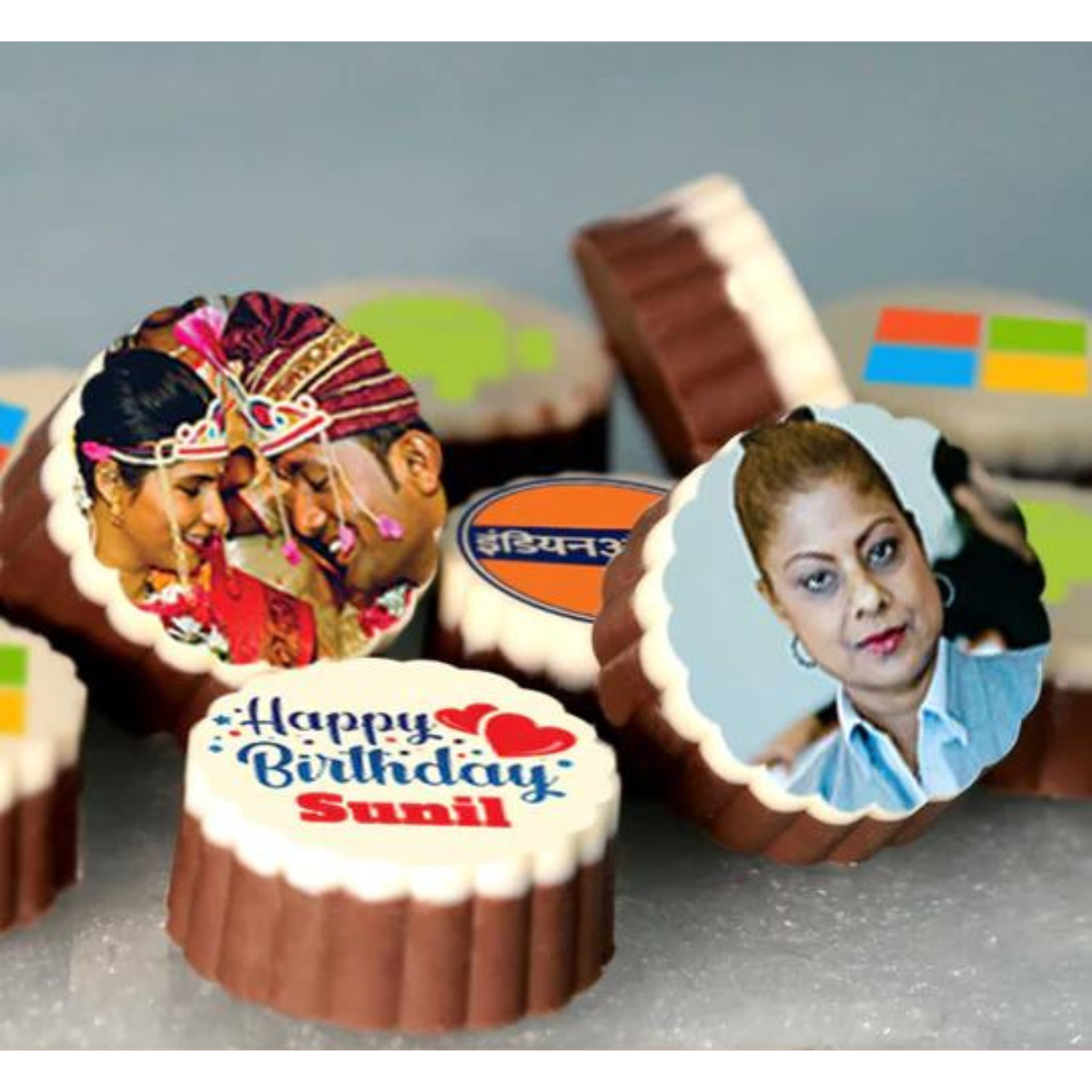 Best Wedding Anniversary Personalised Photo Chocolate