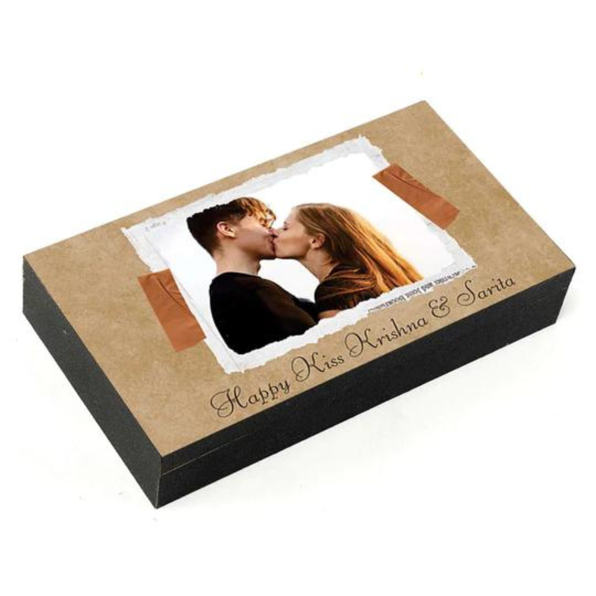 Kiss Day Personalized Photo Chocolate