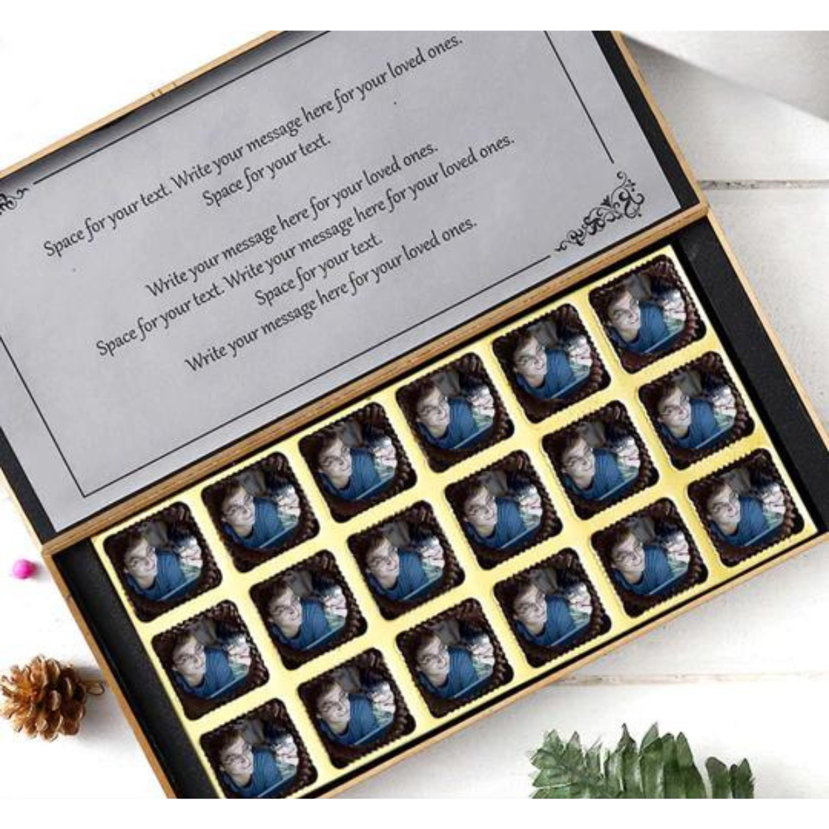 Personalized Happy Father's Day Photo Chocolates Gift Box For Dad 4