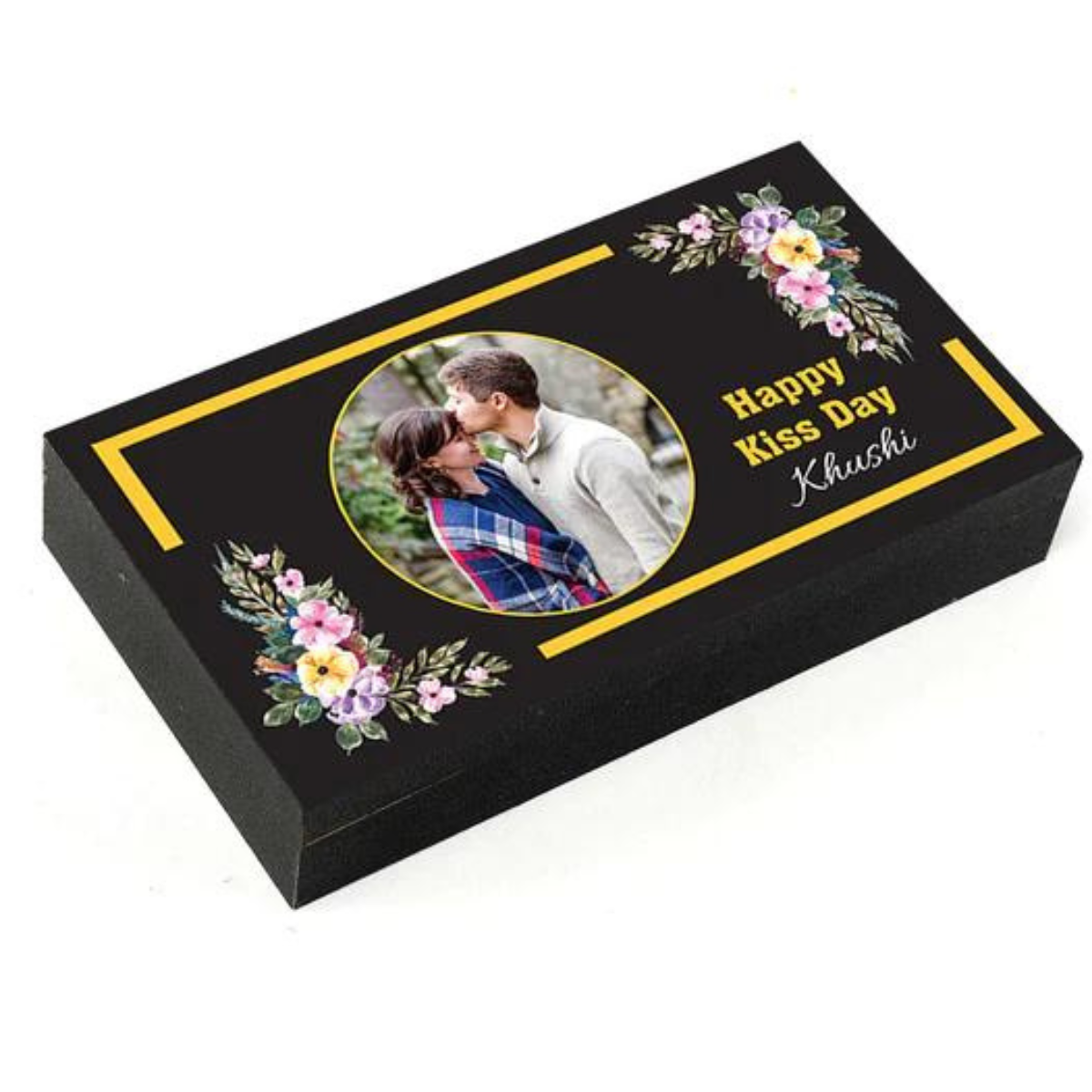 Luxury Unique Kiss Day Personalised Photo Chocolate