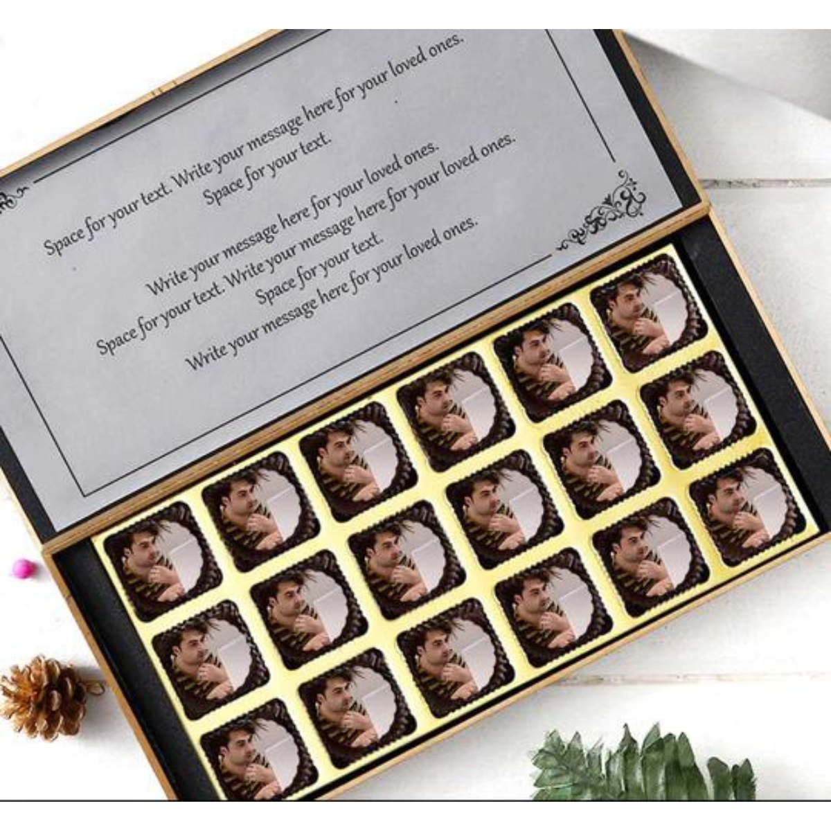 Premium Congratulations Personalised Photo Chocolate