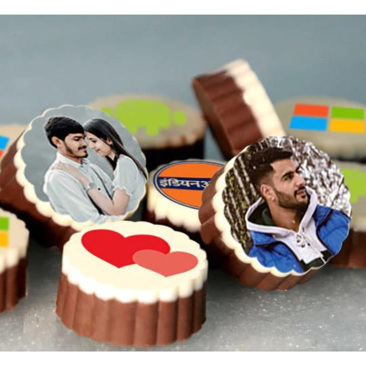 Promise Day Personalised Photo Chocolate
