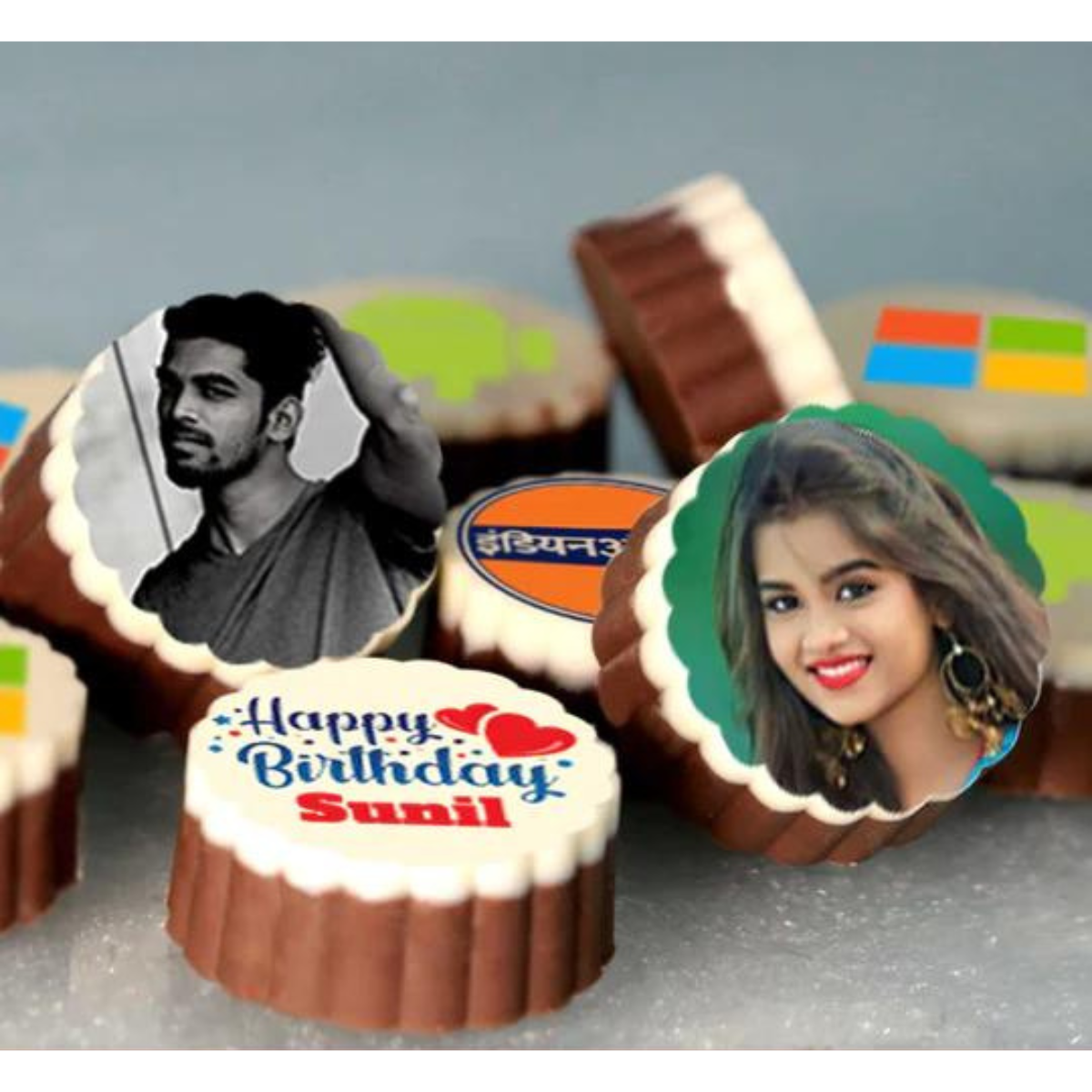 Congratulations Personalised Photo Chocolate-2