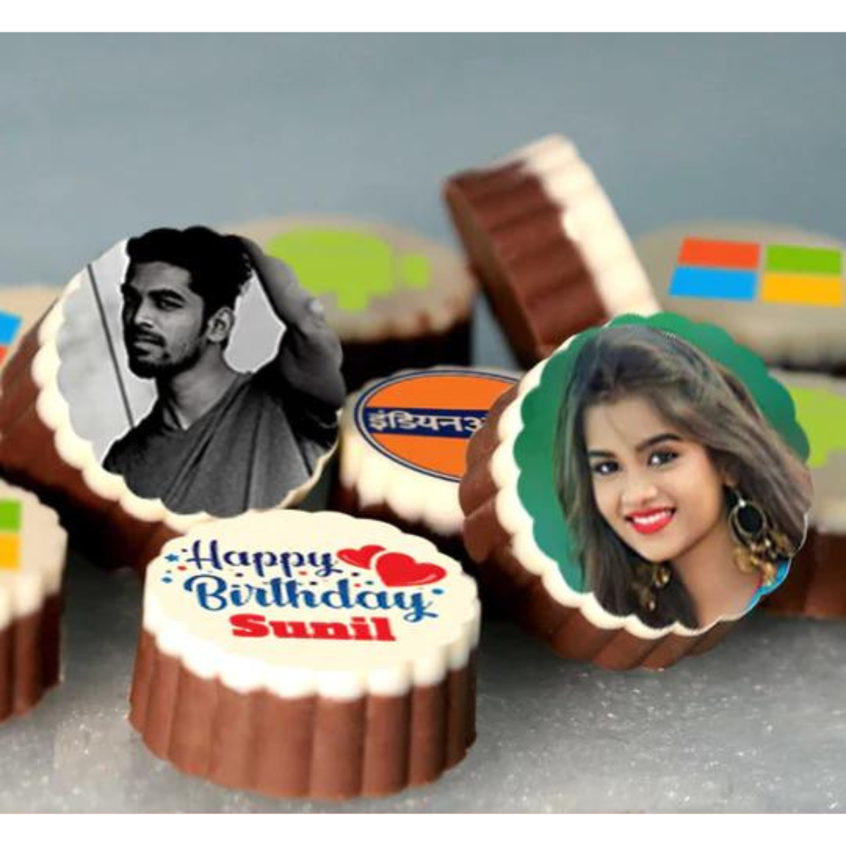 Congratulations Personalised Photo Chocolate