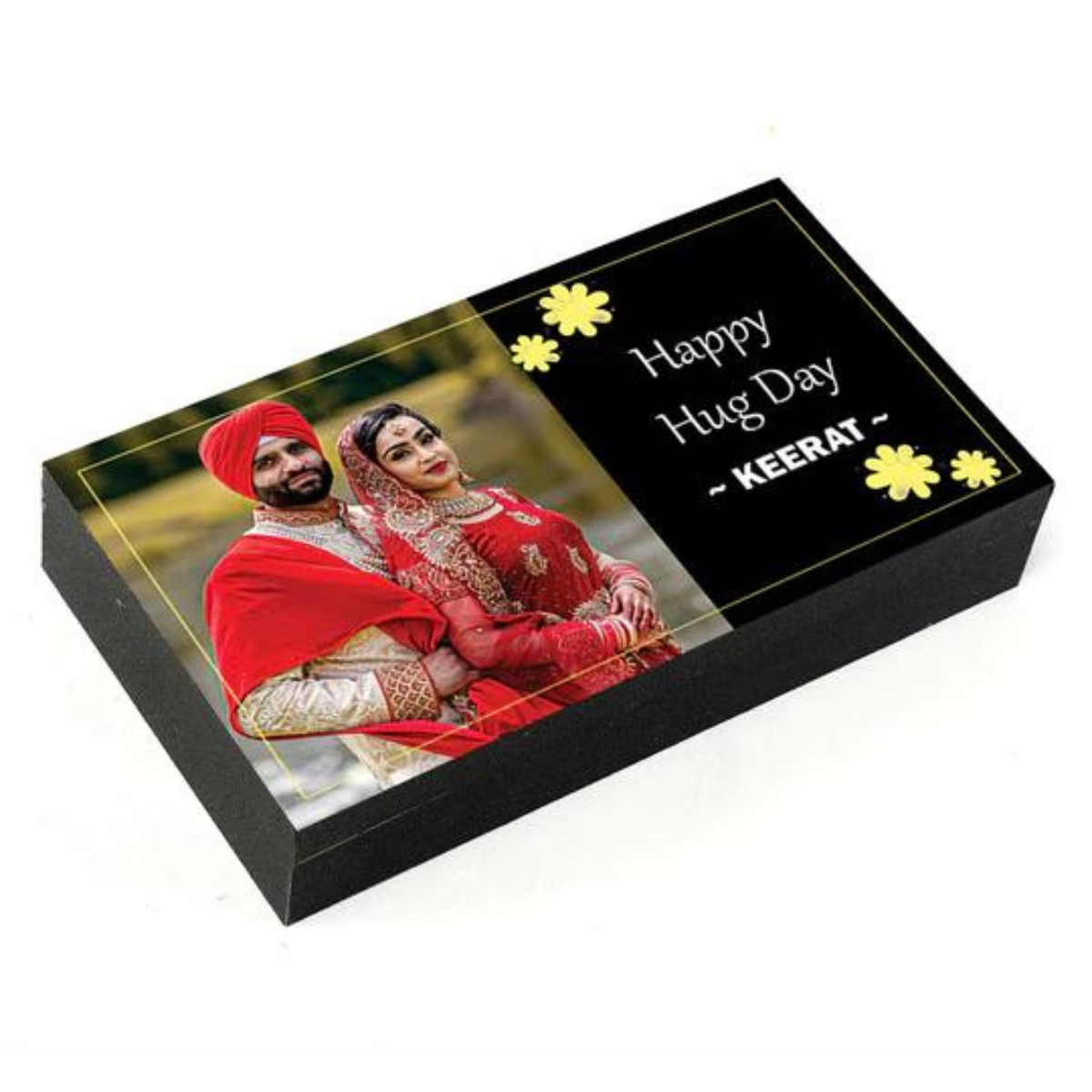 Hug Day Personalised Photo Chocolate