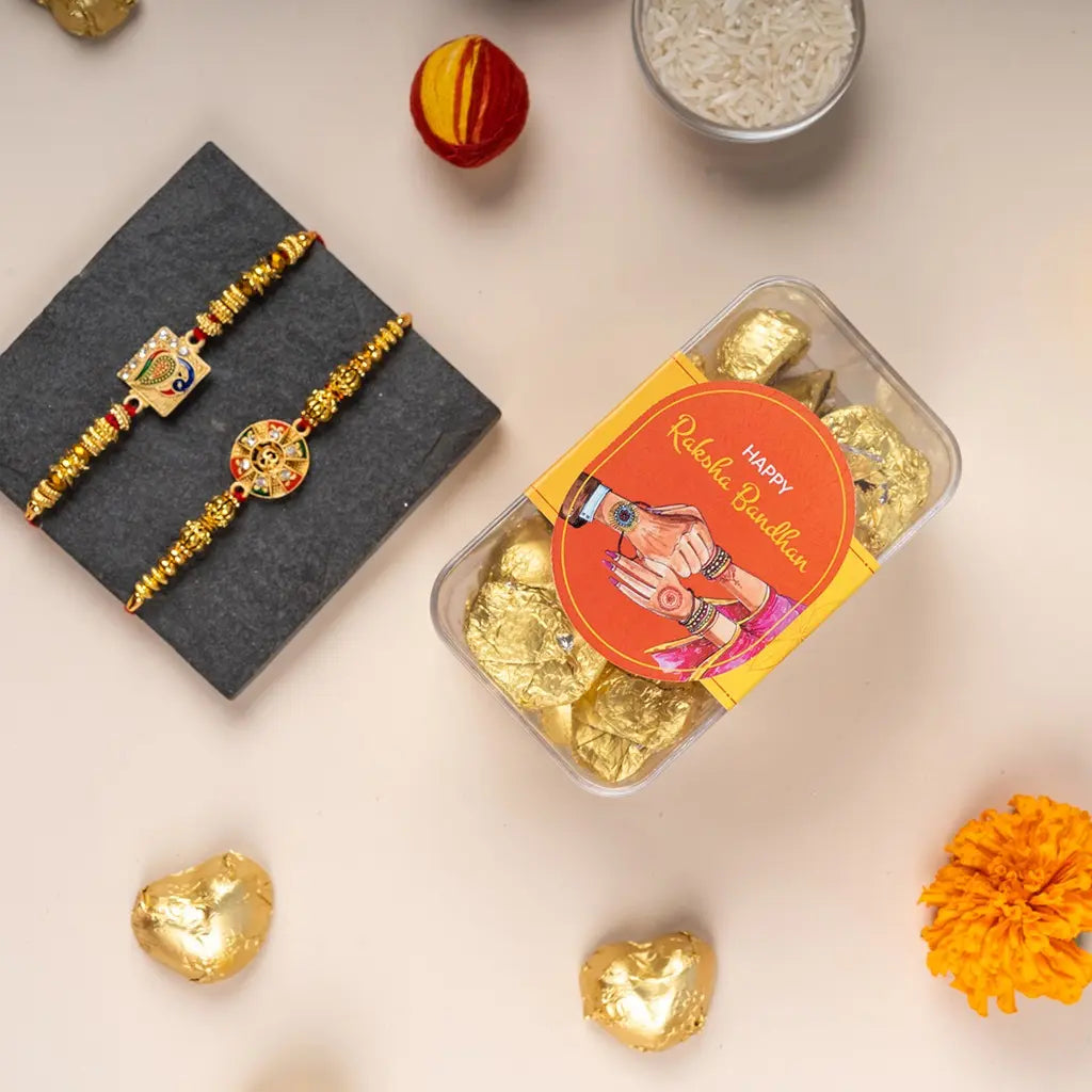 Sibling's Bliss Rakhi Hamper Box-2
