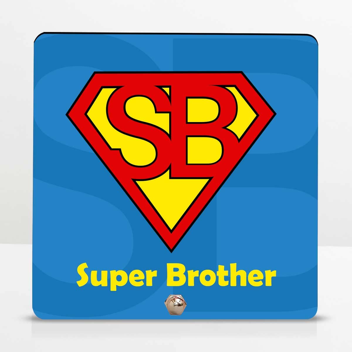 Super Brother Keepsake And Choco Rakhi Gift Hamper For Bro