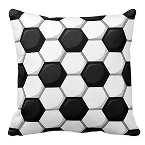Fun Football Print Cushion Cover