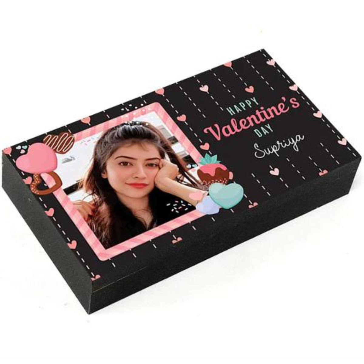 Valentine Love Special Greetings Personalised Photo Chocolate