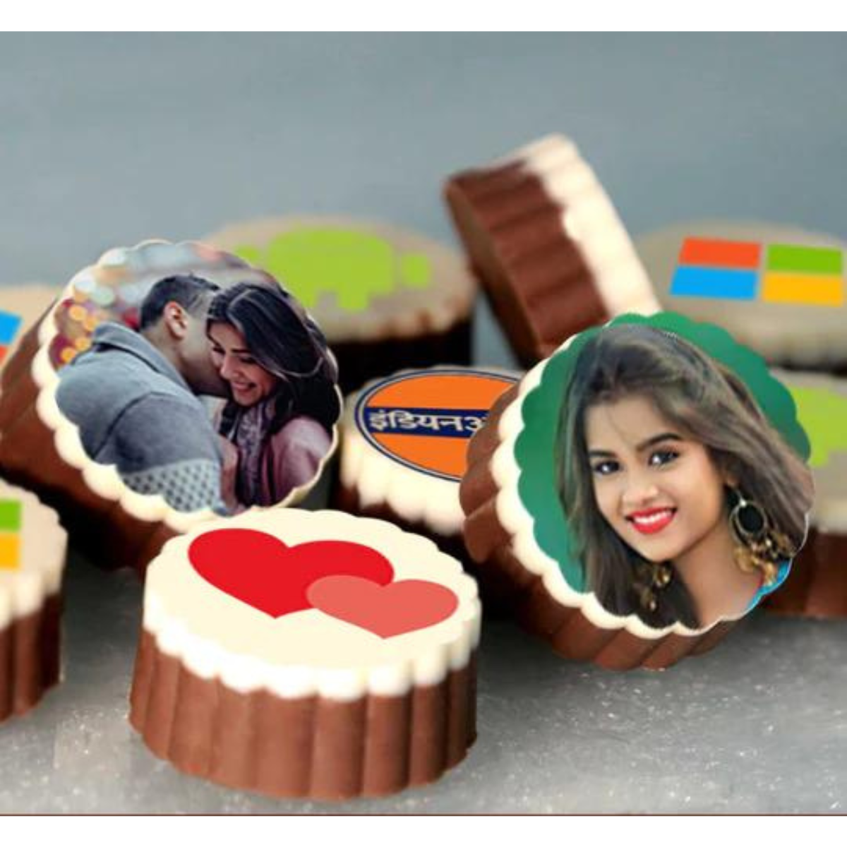 Kiss Day Unique Personalised Photo Chocolate