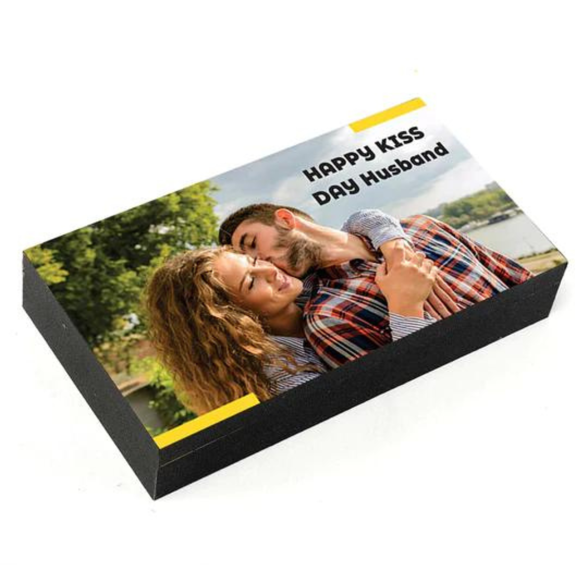 Send Kiss Day Premium Personalised Photo Chocolate