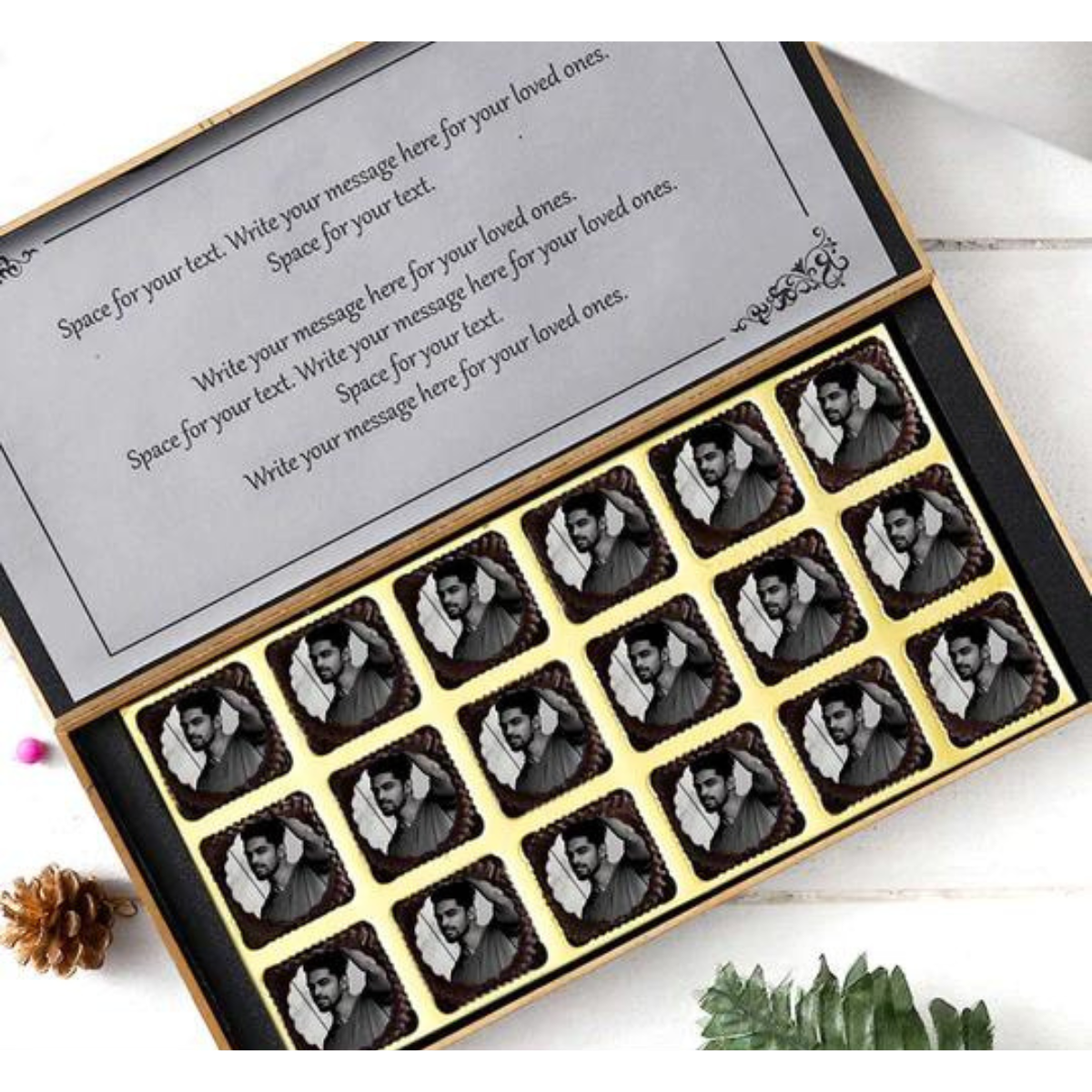 Congratulations Personalised Photo Chocolate